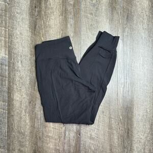 lululemon Black High Rise Align Joggers 28” Size 6